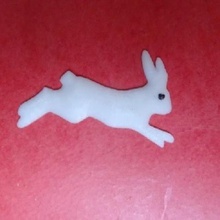 rabbit home decoration magnet magnets 3d print model - Mito3D