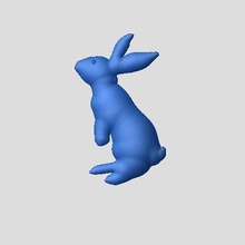 rabbit home decoration magnet magnets 3d print model - Mito3D