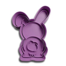 rabbit cookie cutter cutting easter 3d print model - Mito3D
