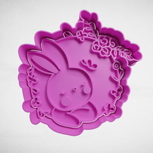 rabbit cookie cutter cutters stl molds easter 3d print model - Mito3D
