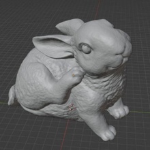 tavşan hayvanlar 3d print model - Mito3D