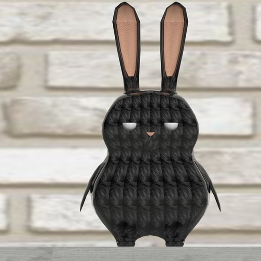 el conejo art escultura modelo figura mascarón de proa juguete animal jannie litle pequeño luifer 3D print model - Mito3D