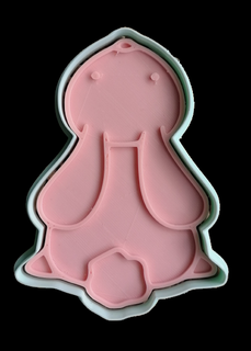 coniglio Pasqua biscotto taglierina coniglietto biscotti 3d print model - Mito3D