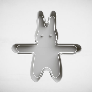 rabbit cookie cutter cutters stl molds easter bunny 3d print model - Mito3D