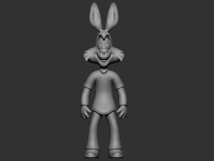 rabbit cartoon toy animal 3d print model - Mito3D