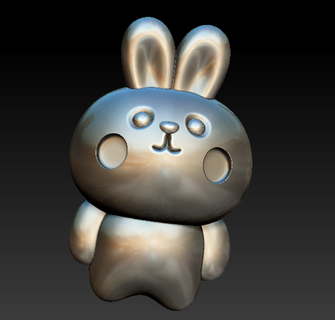 rabbit Art 3d print model - Mito3D