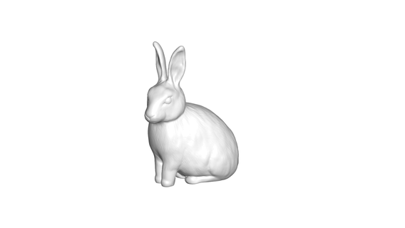 rabbit Art - animal sculpture jungle art 3d print model - Mito3D