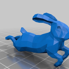 rabbit game animals low poly animal 3d print model - Mito3D
