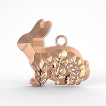 lapin bijoux animal nature pendentif mode art 3d print model - Mito3D