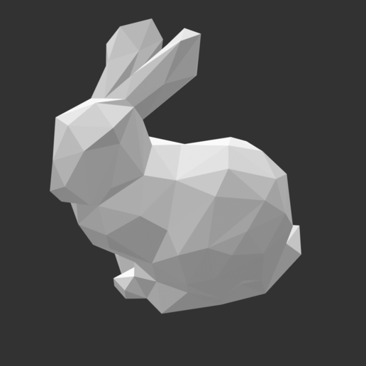 rabbit deco 3D print model - Mito3D