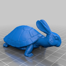 rabbit + turtle rabbiturtle game animals chimera 3d print model - Mito3D