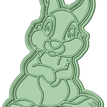 rabbit bamby cookie cutter tool 3d print model - Mito3D