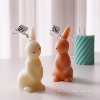 lapin bougie silicone moule stl l'amour décor Accueil maison décoration mignonne minimal 3dmodel mito3d Yeggi stlfinder 3d print model - Mito3D