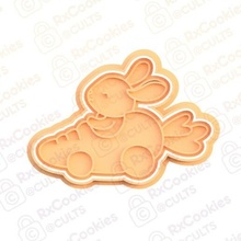 rabbit car cookie cutter set stamp cookies cook home cithen cutters deer animals forest hare 3d print model - Mito3D