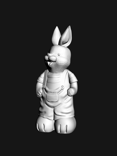 coniglio fumetto coniglio toon arte scrivania test modello sorprendente animale coniglio fumetto coniglio toon 3d print model - Mito3D
