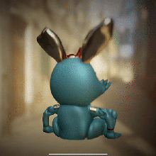 tavşan çınlamak Bedava 24 saat mafsallı yaratıcı sanatlar 3d print model - Mito3D