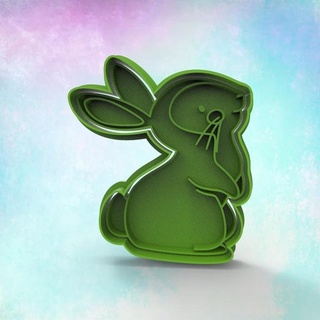 rabbit cookie cutter Various cutting cookies bunny cute 3d print model - Mito3D