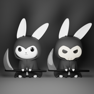Conejo muerte animal adorable 3d print model - Mito3D