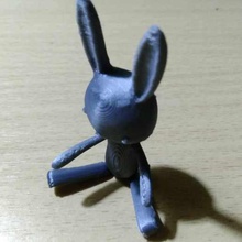Kaninchen Puppe Spiel Spielzeug, Spiel-Zubehör Gelenk doll 3d print model - Mito3D