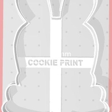 rabbit dough cutter carrot cookie easter bunny fondant ceramics 3d print model - Mito3D