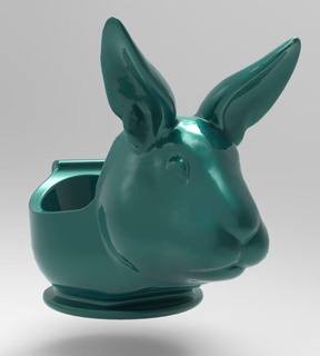 coniglio portauovo easterxcults Pasqua uovo tazza 3d print model - Mito3D