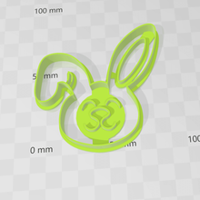 rabbit face cookies cutter cookie home rabbit's head bunny 3d print model - Mito3D