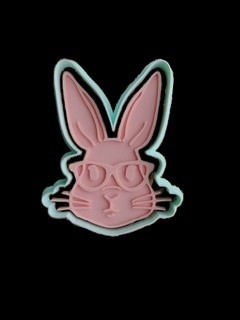 rabbit glasses easter cookie cutter bunny cookies 3d print model - Mito3D