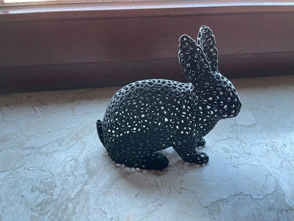 coniglio cavo voronoi Pasqua orientale ponte pasquale coniglietto veroni lepre 3d print model - Mito3D