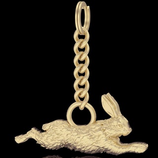 rabbit key holder silver gold jewelry printable 3d model trend fashion design zbrush tiger 3d print model - Mito3D