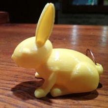 rabbit key ring gadget 3d print model - Mito3D