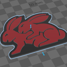 conejo logotipo de vw gadget el golf campo mk1 3d print model - Mito3D