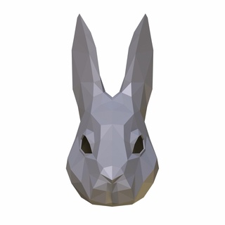 coniglio maschera testa 3d print model - Mito3D