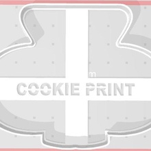rabbit mouth dough cutter ceramics easter cookie fondant 3d print model - Mito3D