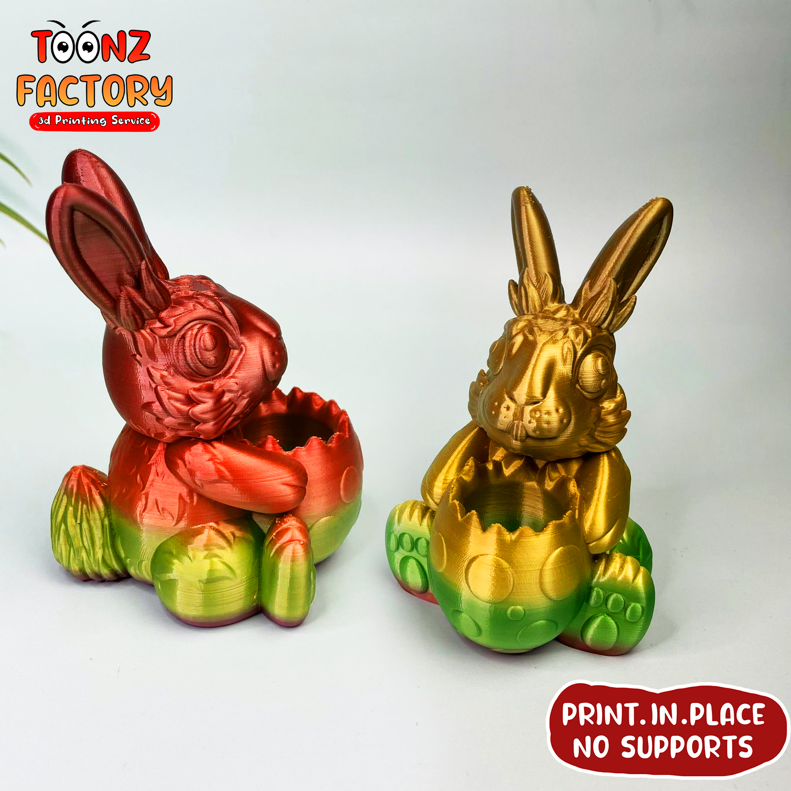 coniglio penna titolare supporto porta uova portapenne printinplace contenitore stampabile orsacchiotto Pasqua ufficio regalo arredamento casa Home decor 3D print model - Mito3D