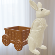 rabbit pot holder wagon 3d print model - Mito3D