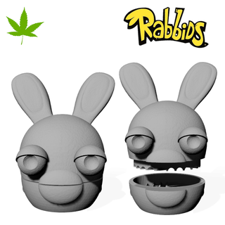 rabbit rabbids grinder 3d print model - Mito3D