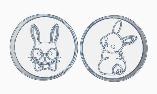 rabbit easter egg 3d print model - Mito3D