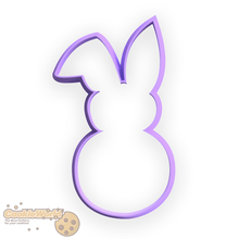Conejo silueta Galleta cortador sello conjunto fondant conejo animal 3d print model - Mito3D