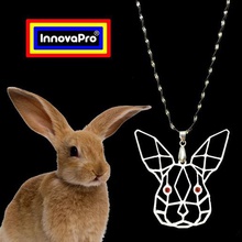 Kaninchen totem Schmuck bunny Anhänger Halskette Schlüssel-ring keychain 3d print model - Mito3D