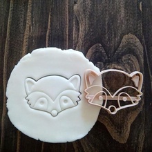 raccoon testa punzone casa carino animale la pasticceria i cookie cutter mangiasoldi di moneta 3d print model - Mito3D