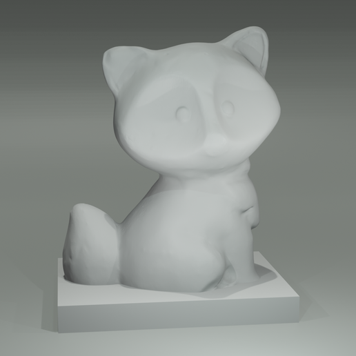 guaxinim 3D print model - Mito3D