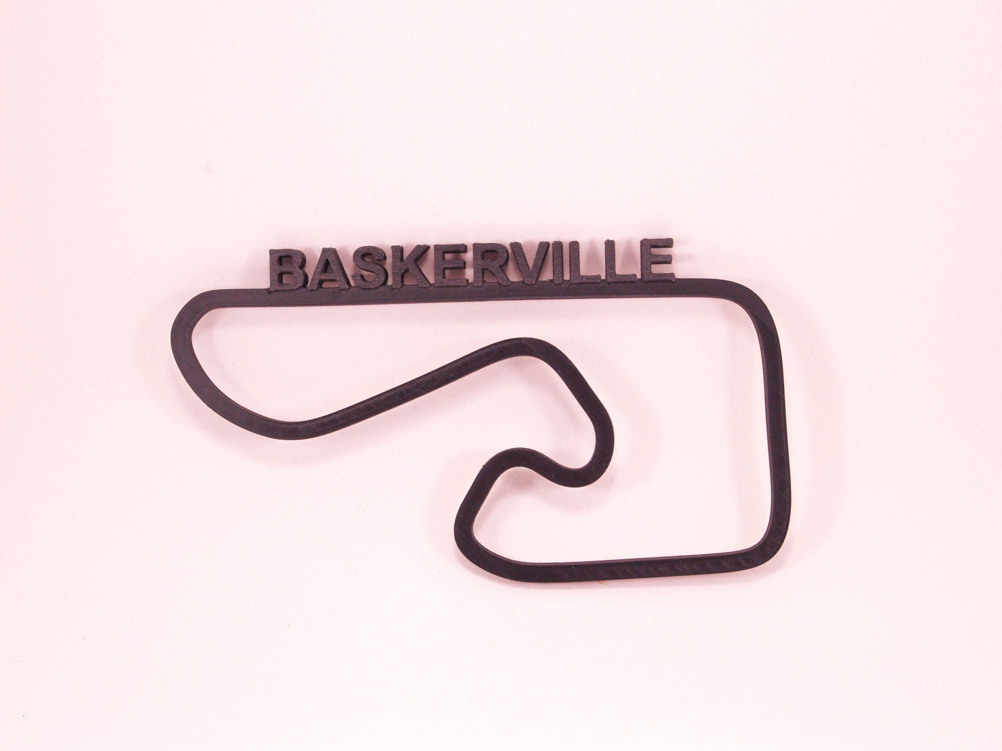 raça pista arte Baskerville 3D print model - Mito3D