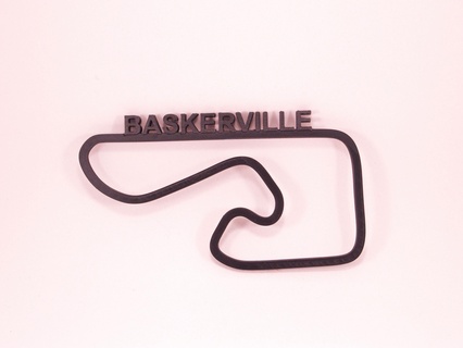 race track art - baskerville Art 3d print model - Mito3D