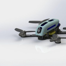 Rennfahrer Drohne 160mm Spiel fpv Fahrzeuge 3d print model - Mito3D