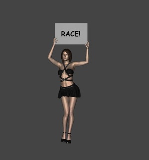 yarışçı kız tutma işaret ölçek ralli pilot f1 kask oyun şampiyon yarış formül 1 kazanmak insanlar diyorama yol reçine sla fdm büst araba heykel 3d print model - Mito3D
