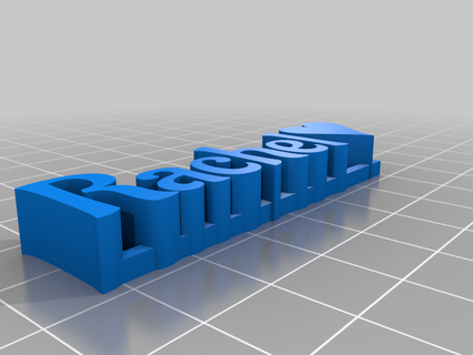 rachel nameplate customized sculptures 3d print model - Mito3D