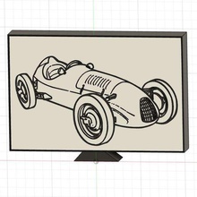 racing car lamp 3d print model - Mito3D