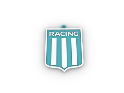corsa club avellaneda portachiavi calcio argentino 3d print model - Mito3D