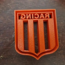 racing club cookie cutter home cutting biscuits argentine soccer court mouth river 3d print model - Mito3D