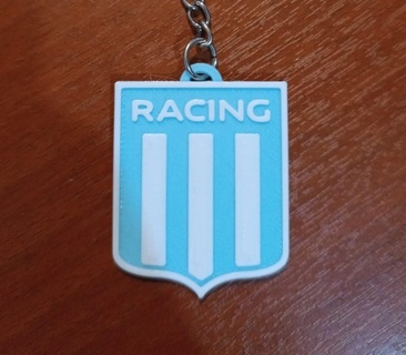 racing club de avellaneda key ring soccer keychain argentina afa 3d print model - Mito3D